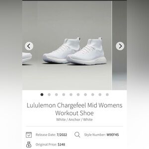 Lululemon Chargefeel Mid Womens Workout Shoe